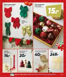 Bilka tilbudsavis uge 44 Side 15: Serviettringe med sløjfer €40,00, Keramik juletræ med sløjfer €20,00