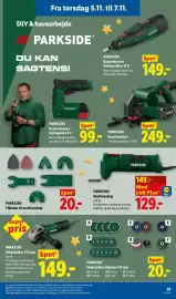 Lidl tilbudsavis | Non-Food Side 13: Parkside Multiværktøj €129,00, Parkside Vinkelslibertilbehør 115 mm €20,00