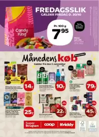 Kvickly tilbudsavis uge 44 Side 54: Mou komplet suppe €22,50, Steff Houlberg pølser eller bacon €45,00