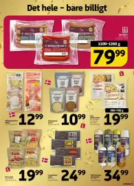 Løvbjerg tilbudsavis uge 44 Side 15: Peka flødekartofler €19,99, Langelænder pølser €24,99
