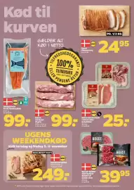 Netto tilbudsavis uge 44 Side 13: Flæsk i skiver eller koteletter €25,00, Ribbenssteg €24,95