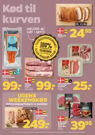 Netto tilbudsavis uge 44 Side 13: Netto flæsk €25,00, Ribbenssteg €24,95