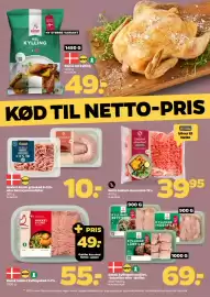 Netto tilbudsavis uge 44 Side 14: Netto hakket oksekød €39,95, Velsmag hakket grisekød €10,00