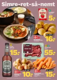 Netto tilbudsavis uge 44 Side 15: Velsmag oksekød i tern €55,00, La Campagna tomatpuré €5,00