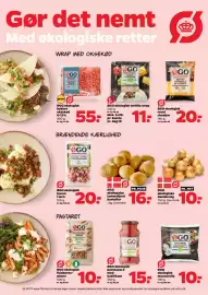 Netto tilbudsavis uge 44 Side 8: ØGO økologisk tortilla wrap €11,00, ØGO økologisk hakket oksekød €55,00
