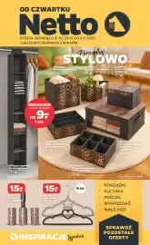 Netto gazetka tydzień 44 Strona 1: Organizer do przechowywania 28x28x18,5 cm €9,00, Zestaw wieszaków welurowych €15,00