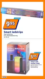 Action folder week 44 Pagina 18: Smart ledstrips €9,95, Smart wall washer lamp €5,95