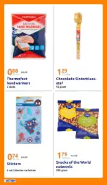 Action folder week 44 Pagina 28: Chocolade Sinterklaas-staf €1,29, Snacks of the World notenmix €1,79