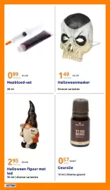Action folder week 44 Pagina 34: Halloween figuur met led €2,95, Halloweenmasker €1,49