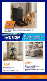 Action folder week 44 Pagina 41: Lsc smart connect slimme voederbak €59,95, Carmen elektrische knuffeldeken €29,95