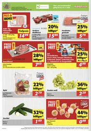 Nah&Frisch Flugblatt woche 45 Seite 8: Donauland-SCHWEIN Bauchfleisch €7,49, Iglo Fischstäbchen €4,99