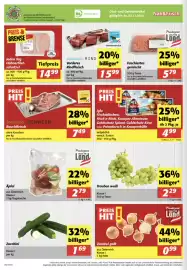 Nah&Frisch Flugblatt woche 45 Seite 8: Donauland-SCHWEIN Bauchfleisch €7,49, Iglo Fischstäbchen €4,99