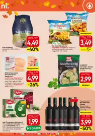 Spar Flugblatt woche 44 Seite 7: Iglo Cremespinat Laktosefrei €1,99, Bio-Kartoffelprodukte Natur pur €3,49