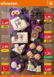 Spar Flugblatt woche 44 Seite 9: Bindi Nougat-Krapfen €1,00, Mini Schoko oder Mini Party Donuts €2,29