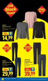 Catalog Lidl săptămâna 45 Pagină 12: Esmara bluză termică, damă €14,99, Esmara Men Jeans termici Straight Fit, bărbați €39,99