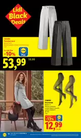 Catalog Lidl săptămâna 45 Pagină 14: Esmara pantaloni damă €53,99, Esmara Dres termic €12,99
