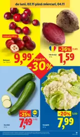 Catalog Lidl săptămâna 45 Pagină 19: Conopidă €7,99, Sfeclă roșie €1,59