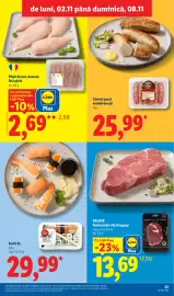 Catalog Lidl săptămâna 45 Pagină 23: My sushi sushi xl €29,99, Lidl Deluxe Antricot de vită Uruguay €13,69