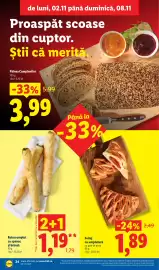 Catalog Lidl săptămâna 45 Pagină 24: Rulou umplut cu spanac și brânză €1,19, Foitaj cu umplutură cu gust de pizza €1,89
