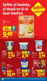 Catalog Lidl săptămâna 45 Pagină 26: Milbona smântână lichidă pentru gătit €3,99, Pilos Iaurt cu fructe €3,99