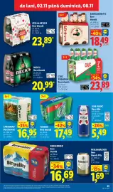 Catalog Lidl săptămâna 45 Pagină 35: Tuborg Bere blondă €17,49, Beck's Bere blondă €20,99