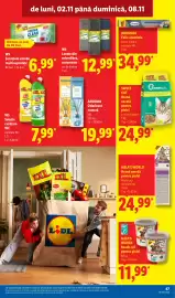 Catalog Lidl săptămâna 45 Pagină 47: W5 lavete din microfibră, universale €12,99, W5 soluție curățare wc €7,99