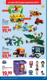 Catalog Lidl săptămâna 45 Pagină 57: Funko K-Pop Demon Hunters €19,99, Lego set de construit €69,99