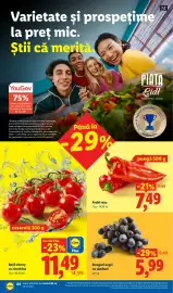Catalog Lidl săptămâna 45 Pagină 64: Struguri negri cu sâmburi €5,99, Lidl Roșii cherry cu ciorchine €11,49