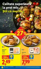 Catalog Lidl săptămâna 45 Pagină 66: Lidl Pulpe de pui dezosate, cu piele €2,49, Lidl Arip de Pui €7,99