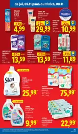 Catalog Lidl săptămâna 45 Pagină 73: Mennen Speed Deodorant antiperspirant €13,59, Borotalco deodorant spray €11,89
