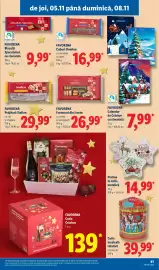 Catalog Lidl săptămâna 45 Pagină 81: Praline în cutie metalică €14,99, Favorina fursecuri din fructe €26,99