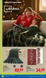 Catalog Lidl săptămâna 45 Pagină 84: Livarno Pătură fleece €49,99, Livarno Față de masă €34,99