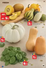 Catalog Carrefour săptămâna 44 Pagină 22: Kiwi €9,99, Dovleac decorativ €3,99