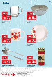 Catalog Carrefour Market săptămâna 44 Pagină 34: Farfurie opal €7,99, Cană opal €7,99