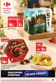Catalog Carrefour Market săptămâna 44 Pagină 1: Chokotoff Poiana €19,99, Kiwi Gold €9,99