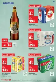 Catalog Carrefour Market săptămâna 44 Pagină 30: Bere Peroni €29,99, Bere Tuborg €23,49