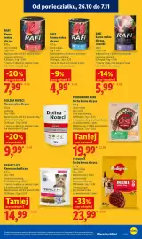 Lidl gazetka Strona 111: Karma mokra dla psa RAFI €7,99, Karma sucha dla psa Perfect Fit €14,99