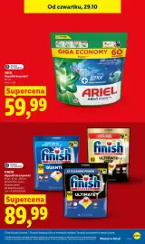 Lidl gazetka Strona 27: Kapsułki do prania Ariel Allin1 PODS+ €59,99, Kapsułki do zmywarki Finish €89,99