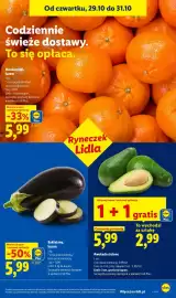 Lidl gazetka Strona 47: Bakłażany, luzem €5,99, Mandarynki, luzem €5,99
