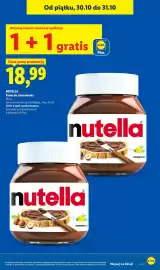 Lidl gazetka Strona 9: Od piątku, 30.10 do 31.10 Aktywuj kupon i zeskanuj aplikację 1+1 gratis Cena poza promocją 18,99