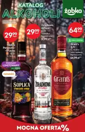 Żabka gazetka | Alkohole Strona 1: Likier Soplica Porzeczka-Gruszka €29,99, Wódka Żołądkowa de Luxe €29,99