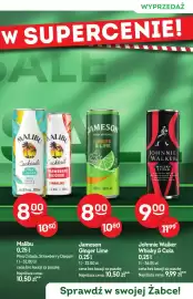 Żabka gazetka | Alkohole Strona 21: Drink Jameson Ginger Lime €8,00, Drink Johnnie Walker Whisky & Cola €9,00