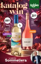 Żabka gazetka | Alkohole Strona 1: Wino czerwone Realeza półsłodkie €19,99, Wino różowe Mucho Mas Rose wytrawne €31,99