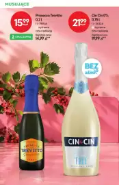 Żabka gazetka | Alkohole Strona 10: Wino bezalkoholowe Cin €21,99, Wino musujące Prosecco Trevitto €15,99
