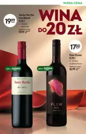 Żabka gazetka | Alkohole Strona 3: Wino czerwone Santa Martha Red Blend €19,99, Wino białe Flow Cuvee €17,50