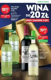 Żabka gazetka | Alkohole Strona 5: Wino białe Pinot Grigio Roccialta €18,50, Wino czerwone Porca de Murça Tinto €19,99