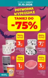 Dealz gazetka tydzień 44 Strona 12: Kubek porcelanowy z motywem halloweenowym €7,50, Kubeczki papierowe €1,00