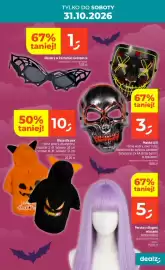Dealz gazetka tydzień 44 Strona 13: Peruka z długimi włosami €5,00, Okulary w kształcie nietoperza €1,00