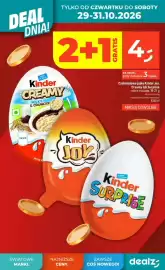 Dealz gazetka tydzień 44 Strona 2: Czekoladowe jajko Kinder Joy €4,00