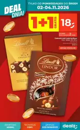 Dealz gazetka tydzień 44 Strona 6: Czekoladki Lindt Lindor lub Nuxor €18,00